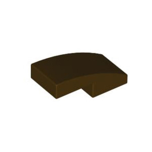 레고 부품 커브 경사 슬로프 다크 브라운 Dark Brown Slope Curved 2 x 1 6046943