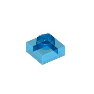 레고 부품 플레이트 다크 블루 Trans-Dark Blue Plate 1 x 1 4266417