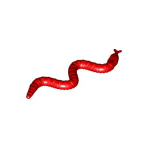레고 부품 동물 뱀 빨간색 Red Snake 4114052