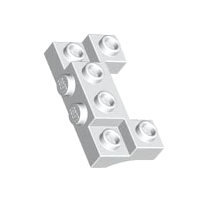[USED변색있음]레고 부품 변형 브릭 흰색 White Brick Modified 2 x 4 - 1 x 4 with 2 Recessed Studs and Thick Side Arches 4259942