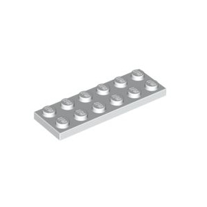 레고 부품 플레이트 흰색 White Plate 2 x 6 379501