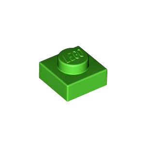 레고 부품 플레이트 밝은 녹색 Bright Green Plate 1 x 1 6223741