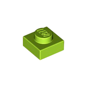 레고 부품 플레이트 라임색 Lime Plate 1 x 1 4621557