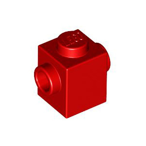 레고 부품 변형 브릭 빨간색 Red Brick Modified 1 x 1 with Studs on 2 Sides 6030266
