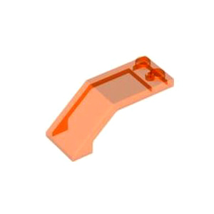 레고 부품 윈드스크린 투명 네온 오렌지 Trans-Neon Orange Windscreen 5 x 2 x 1 2/3 6120916