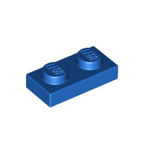 레고 부품 플레이트 파란색 Blue Plate 1 x 2 302323