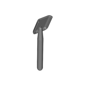 레고 부품 삽 진회색 Dark Bluish Gray Minifigure, Utensil Shovel (Round Stem End) 4211006
