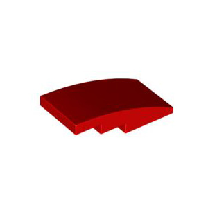 [USED기스있음]레고 부품 커브 경사 슬로프 빨간색 Red Slope Curved 4 x 2 4613174