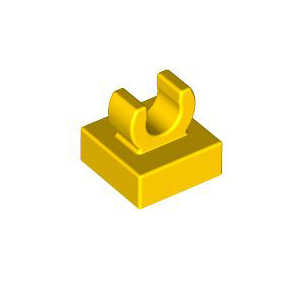 레고 부품 변형 타일 노란색 Yellow Tile, Modified 1 x 1 with Clip - Rounded Edges 6071270
