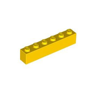 레고 부품 브릭 블럭 노란색 Yellow Brick 1 x 6 300924