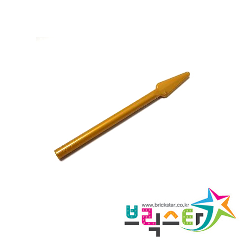 레고 부품 무기 진주빛 골드 Pearl Gold Minifigure, Weapon Pike / Spear - Handle with Flat End 4612889
