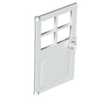 [USED변색있음]레고 부품 문짝 흰색 White Door 1 x 4 x 6 with 4 Panes and Stud Handle 4521943