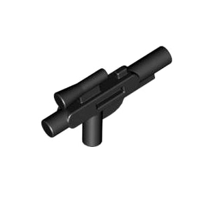 레고 부품 무기 스타워즈 광선총 검정색 Black Minifigure, Weapon Gun, Blaster Short (SW) 4498713
