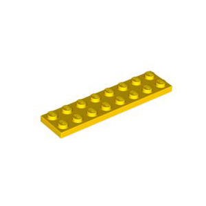 레고 부품 플레이트 노란색 Yellow Plate 2 x 8 303424