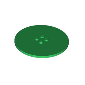 레고 부품 원형 타일 녹색 Green Tile Round 8 x 8 6022880