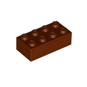 [USED사용감있음]레고 부품 브릭 블럭 적갈색 Reddish Brown Brick 2 x 4 4211201