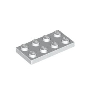 레고 부품 플레이트 흰색 White Plate 2 x 4 302001