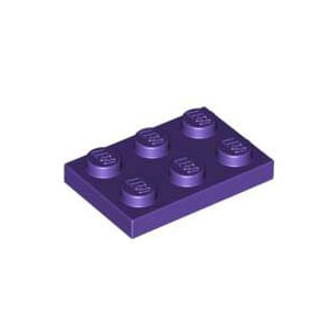 레고 부품 플레이트 다크 퍼플 Dark Purple Plate 2 x 3 4225142