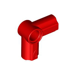 레고 부품 테크닉 커넥터 빨간색 Red Technic, Axle and Pin Connector Angled #6 - 90 degrees 4189131