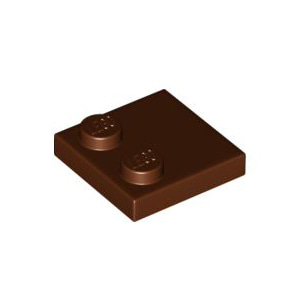 레고 부품 변형 타일 적갈색 Reddish Brown Tile, Modified 2 x 2 with Studs on Edge 6196221