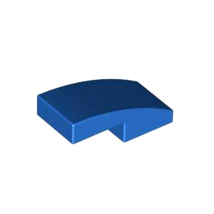 레고 부품 커브 경사 슬로프 파란색	Blue Slope, Curved 2 x 1 x 2/3 6055065